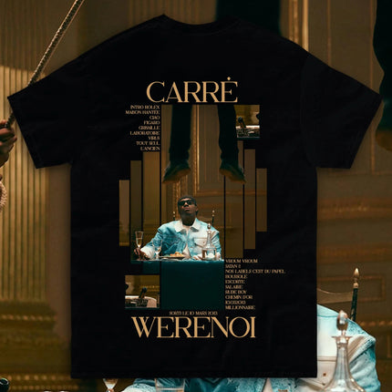 Rapper WeRenoi Carré Album Graphic Print T Shirt Men Women Hip Hop Fashion Pop Music T-shirts Summer Male Casual Vintage Tshirt