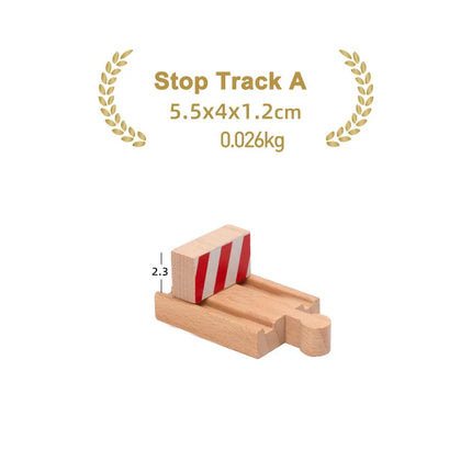 Kinds Of Wooden Track Accessories Beech Wood Railway Train Track Toys Fit for Biro All Brands Wooden Tracks Kids Education Toys