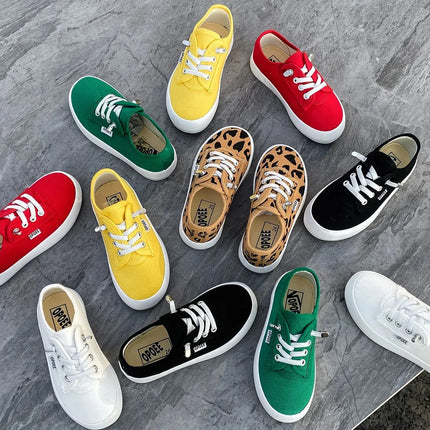 2188 Spring and Autumn Fashion Children's Low-Top Canvas Shoes Boys' and Girls' Slip-On Cloth Shoes Breathable Children's Shoes
