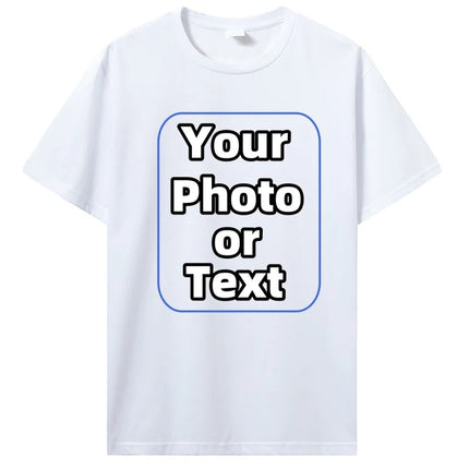 Custom T Shirt Make Your Design Logo Text Cotton Tshirt Personalized Gift Customized Your Design T-shirt Diy Men Women Tees Tops