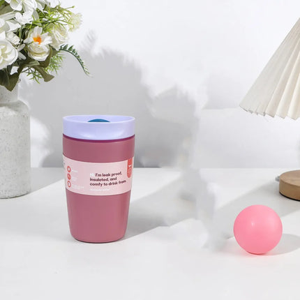 Drinkware Stainless Steel Thermos Bottle Portable Leak-Proof Vacuum Insulated Cup Reusable Fashion Coffee Mug Student