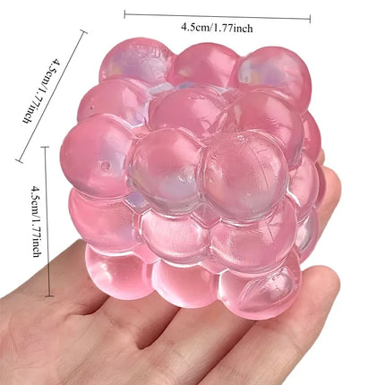Squishy Maltose Fidget Toys Bright Soft Colored Cubic Maltose Squeeze Toy Fun Anti-stress Sensory Toy  Christmas Toys