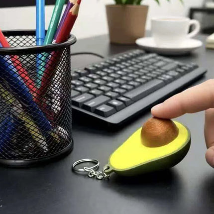 Avocado Clicker Fidget Keychain Backpack Charm Sensory Stress Relief Toys ADHD Anxiety Idea Gifts for Teens Kids Boys Girls