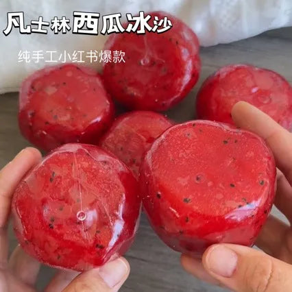 Handmade Watermelon Slushy Squishy Toy Stress Relief Squeeze Toy Soft Slow Rebound  Realistic Fruit Simulation Model Adult Gift