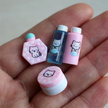 1/6 Scale Miniature Dollhouse Makeup Brush Mini False Eyelash Cosmetic Model for Doll Accessories Toy