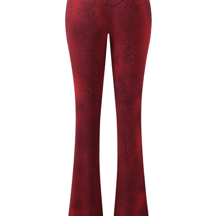 Gia Slim-Fit Letter Print Topstitching Design Hooded Zip-Up Jacket and Pants Set