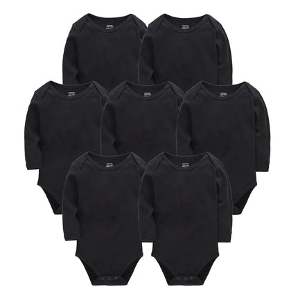 Solid White Baby Clothes Long Sleeve Cotton Baby Girls Boys Bodysuit Newborn body bebe 0-24 months Infant Jumpsuit
