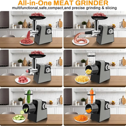 Multifunctional S6B Commercial Electric Food Processor Meat Grinder Sausage Stuffer Vegetable Cutter Slicer Shredder for Kitchen