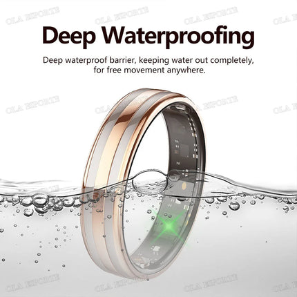 2026 Ultra-Narrow Smart Ring Wireless BT Gesture Control Heart Rate Blood Pressure Sports Waterproof Health Smartring Men Women