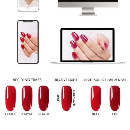 NAILCO Red Colors Series 15ML Nail Gel Polish Nail Supplies Semi Permanent For Nail Art Manicure Soak Off LED UV Hybrid Varnish