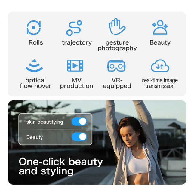 Aeri100 Drone Professional HD Camera WIFI FPV UAV VR Glasses Remote Control Fold Aerial Photography Quadcopter Airplane Toys New