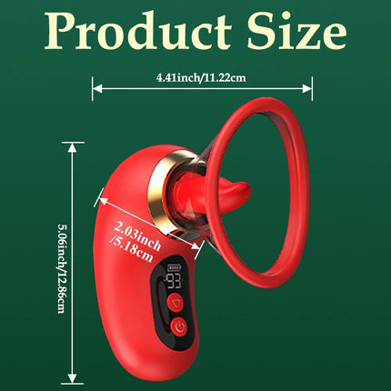 AV Digital Tongue Licker, Clitoral Sucking G-spot Stimulating Massage Vibrator, Female Self-Stimulation Device, Adult Product