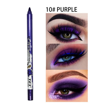 Pearlescent Matte Long-lasting Eye Liner Pencil Waterproof High Pigment Smooth Eyeliner Gel Pencil Women Eye Makeup Cosmetic