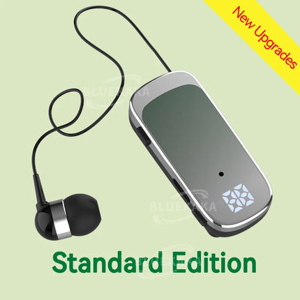 K65 Fashion Bluetooth Headset Business Retractable Lavalier Earphone Super Long Standby Single Ear Hands Free HD Call With Wire