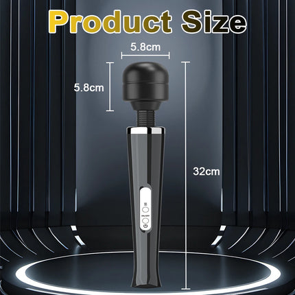 Powerful Magic Wand Vibrator Big AV Body Massager 10 Frequency Vibrator for Female G spot Clitoral Stimulator Adult Sex Toy