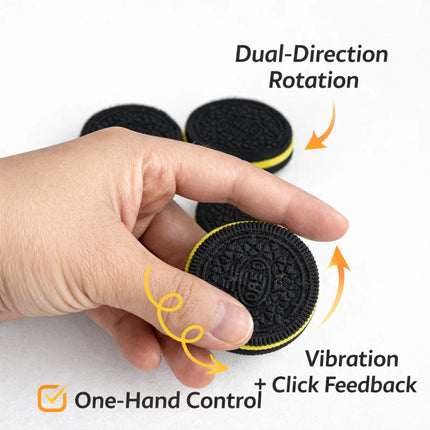 Cookie EDC Fingertip Spinner Fidget Plastic Toy Adult Anti Anxiety and Stress Relieving Coin Sensory