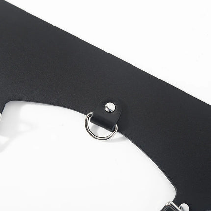 Adjustable Leather Chastity Panty Harness BDSM Bondage Restraint Gear Adult Sex Toy for Women Men Fetish Role Play Accessory