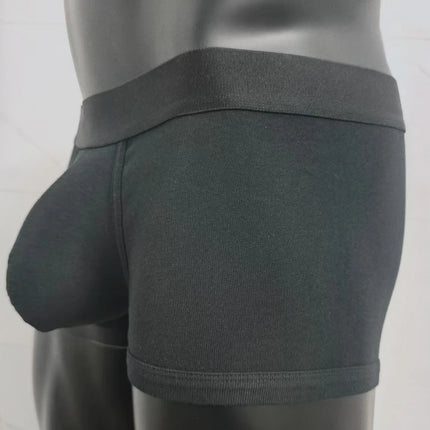 Cotton men's boxer briefs with large pockets, comfortable and hot-selling men's sexy underpants.