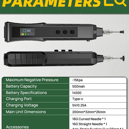Rechargeable ESD-Safe Electric Vacuum Suction Pen Kit – Portable SMD Component Handling and Desoldering Tool