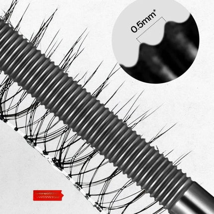 Waterproof Silk Fiber Mascara Metal Iron Lashes Black Long Curling Non-clumping Eyelash Extensions Cosmetic Makeup for Eyes