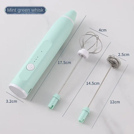 1 Electric Egg Beater, Coffee Mixer, Handheld Milk Frother, Electric Jam Maker, Butter Maker, Kitchen Food Mixer