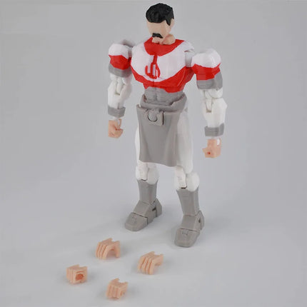 3D Printed Dummy 13 Invincible Boy Titan Model Multi-jointed Movable Action Figure Desktop Ornament Animation Model For Kids Fan