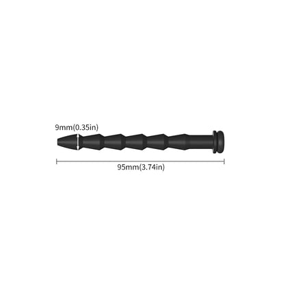 5 Sizes Curved Urethral Sound Penis Insert Stimulation Dilator Chastity Catheter Hollow Penis Plug With Stopper Sex Toys For Men