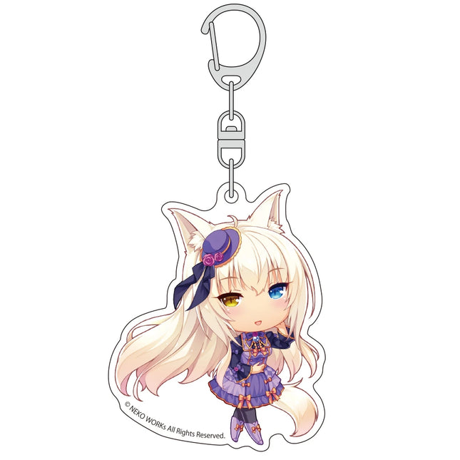 Anime Nekopara Acrylic Keychain Pendant Bag Car Keychain Accessories Cell phone Acrylic Key Rings Decor Gift