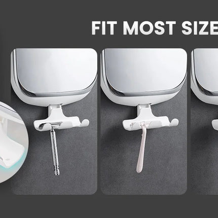 TAILI Shower Fogless Makeup Mirror With Holder Suction Cup Shower Shave Round Acrylic Mirrors Bathroom Mirrors Washroom