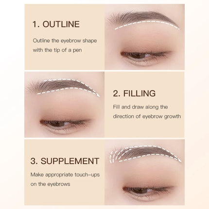Life Girls Liquid Eyebrow Pen 0.01mm Ultra-Fine Smooth Waterproof Easy Application Natural 3D Eyebrows Makeup