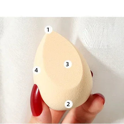 4pcs Makeup Sponge Cosmetic Puff Dry and Wet Combined Cosmetic Egg Women Foundation Powder Puff Bevel Cut Makeup Sponges
