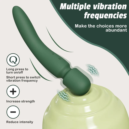 2 in 1 AV Wand Vibrator for Women Clit G-Spot Vagina Stimulator Nipples Breast Massager Female Masturbator Sex Toy for Women 18+