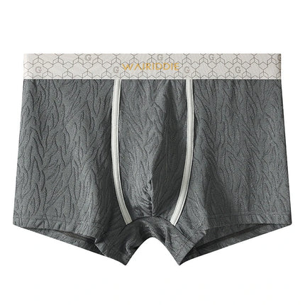 1/3 pcs Men's Underwear Male Panties Ice Silk Boxer Shorts Male Underpants Sexy Thin Panties U Convex Lingerie Wholesale