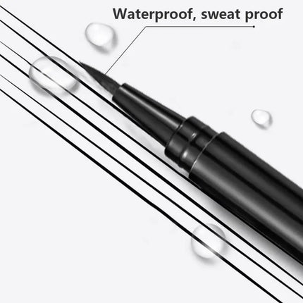 Waterproof Eyeliner Sweat Proof Long Lasting Beauty Make Up Tool Women Quick Dry Not Blooming Liquid Eyeliner Pen Eyes Makeup
