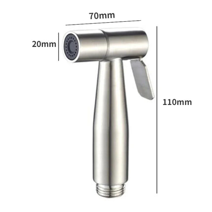 Handheld Toilet Bidet Faucet Sprayer Stainless Steel Bathroom Bidet Spraye Set Hand Sprayer Shower Head Self Cleaning No Punch