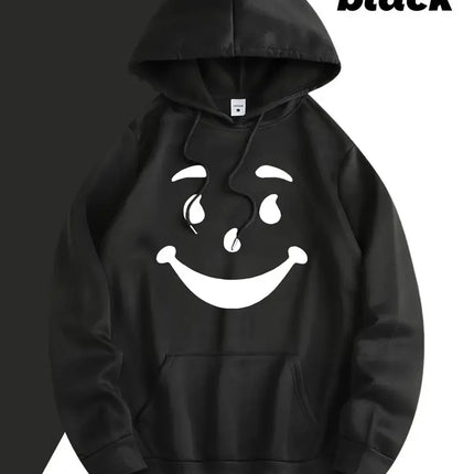KOURRTER Men's Geometric Pattern Eye and Handprint Flower Hoodie Casual Hoodie Hoodie Youth Handsome Hoodie Autumn/Winter Fashio