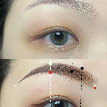Natural Eyebrow Enhancer Dye Gel Tint Set Waterproof Long Lasting Quick Dry Dyeing Brow Tattoo Tinted Cream Brow Makeup Cosmetic
