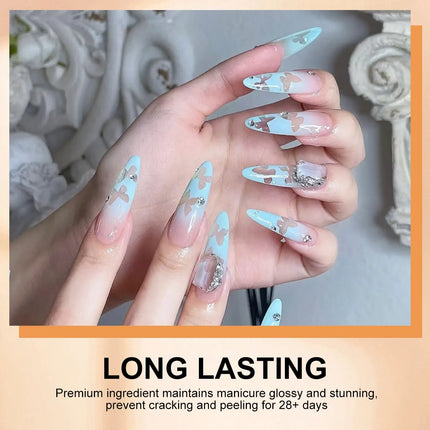 LIMEGIRL 7in1 Nail Gradient Gel Kit Long-lasting Nail Gel Polish Hybrid Color High Texture Gradient Nail Gel for Nail Salon Art