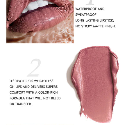 12 Color Matte Liquid Lipstick Kit Non Stick Cup Waterproof Lip Gloss Long Lasting Korean Cosmetics Makeup For Women