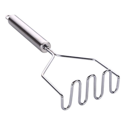 Stainless Steel Potato Masher Manual Fruit Vegetable Pressure Mud Machine Kitchen Children Food Crusher Complementary Gadget