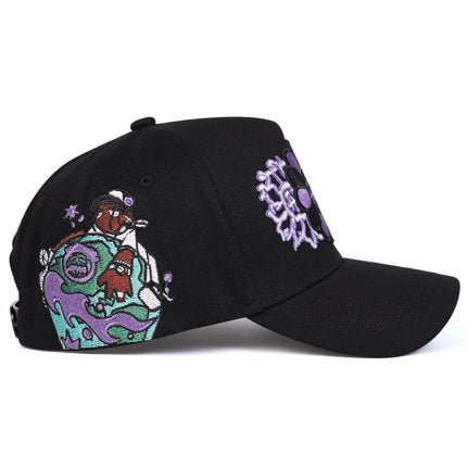 Unisex Sunflower Embroidery Baseball Caps Spring Autumn Outdoor Adjustable Casual Hats Sunscreen Hat Sports Cap