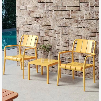 Nordic Patio Bistro Set Foldable Plastic Chair Table Balcony TikTok Viral Outdoor Furniture for Balcony Patio Furniture Set