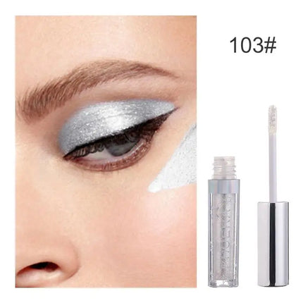 PHOERA Metallic Eye Shadow Diamond Shiny Eye Liner Pen Eyeshadow Long Lasting Shimmer Pigmented Eye Shadow Maquillaje