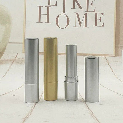 500PCS Empty Plastic Frosted Lipstick Tube Refillable Round Lip Balm Tube DIY Homemade Lip Balm Storage Container Cosmetic Packa