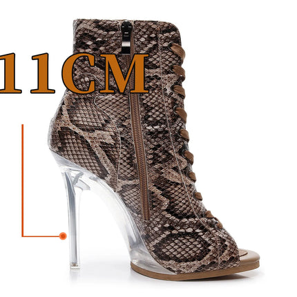 2023 New Fashion Women Heels  Lace-up Boot Stilettos Jazz Dance Lady Shoes For Latin Dancing Outdoor Sexy Stilettos Plus Size
