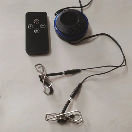 Metal Nipples Clips Labium Clamps Clitoris Stimulation Breast Sucker 8 Modes Electric Shock Sex Toys for Women Men Couples Games