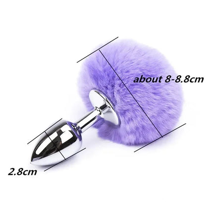 1Pc BDSM Rabbit Fox Dog Tail Anal Plug Animal Tail Butt Plug Role-playing Sex Games Sex Products Men Women Couple Adult Sex Toys
