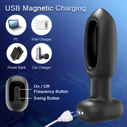APP Control Prostate Massager Vibrator Wireless Bluetooth Butt Plug for Men Gay Anal Vibrating Female Adult Sex Toys for Couples