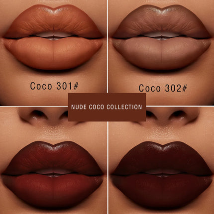 Coffee Velvet Lipstick - Luxurious Deep Nourishing Matte Finish Long-Lasting Waterproof Lip Color