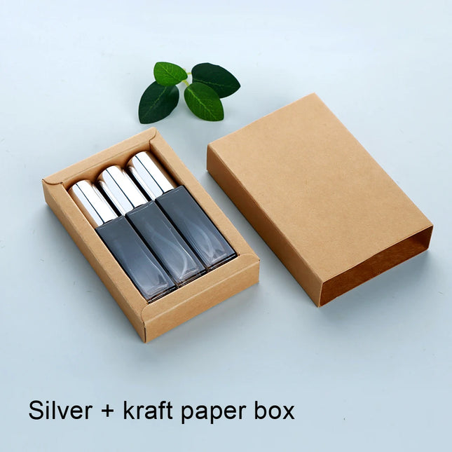 10ml Perfume bottle 1 box of 3 bottles Gradient thick glass perfume bottle Perfume Atomizer Exquisite packaging box gift